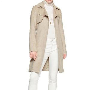 Banana Republic Factory Suede Trench Coat